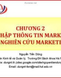 Bài giảng Marketing cơ bản (Nguyễn Tiến Dũng) - Chương 2