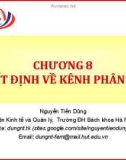 Bài giảng Marketing cơ bản (Nguyễn Tiến Dũng) - Chương 8