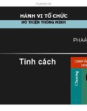 Bài giảng Hành vi tổ chức: Chương 4 - TS. Hồ Thiện Thông Minh