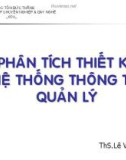 Bài giảng Phân tích thiết kế hệ thống thông tin quản lý: Chương 2 - ThS. Lê Văn Hạnh