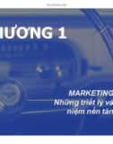 Bài giảng Chiến lược Marketing - Chương 1: Marketing những triết lý và khái niệm nền tảng