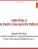 Bài giảng Hành vi người tiêu dùng (Nguyễn Tiến Dũng) - Chương 2 Nhận thức của người tiêu dùng