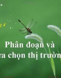 Bài giảng Marketing quốc tế - Chương 4: Phân đoạn và lựa chọn thị trường