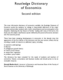 Routledge Dictionary of Economics