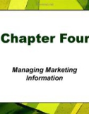 Lecture Principles of Marketing - Chapter 4: Managing Marketing information