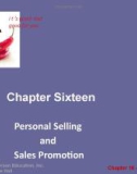 Lecture Principles of Marketing - Chapter 16: Personal selling and sales promotion