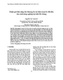 Đánh giá khả năng tổn thương do tai biến trượt lở đất đến sản xuất nông nghiệp ở tỉnh Hà Giang