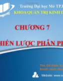 Bài giảng Quản trị Marketing: Chương 7 - Ths. Đỗ Khắc Xuân Diễm