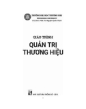 Giáo trình Quản trị thương hiệu: Phần 1