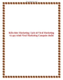 Kiến thức Marketing: Lịch sử Viral Marketing và quy trình Viral Marketing Campain chuẩn