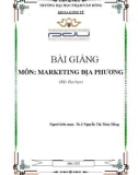 Bài giảng Marketing địa phương: Phần 1 - ĐH Phạm Văn Đồng