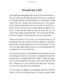 Đỏ mắt tìm CEO