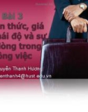 Bài giảng Hành vi tổ chức: Bài 3 - ThS. Nguyễn Thanh Hương