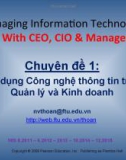 Bài giảng Chuyên đề: Ứng dụng công nghệ thông tin trong quản lý và kinh doanh