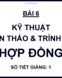 Bài giảng môn học Quản trị văn phòng: Chương 9.6 - TS. Nguyễn Nam Hà