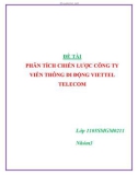 ĐỀ TÀI: 'PHÂN TÍCH CHIẾN LƯỢC CÔNG TY VIỄN THÔNG DI ĐỘNG VIETTEL TELECOM'