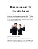 Thực sự sẵn sàng với công việc thứ hai