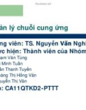 Quản lý chuỗi cung ứng ( Nhóm 8)