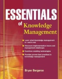 ESSENTIALS of Knowledge Management phần 1