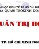 Bài giảng Quản trị học: Chương 1 - Trường Đại học Kinh tế