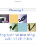 Bài giảng Quản trị bán hàng - Chương 1: Tổng quan về bán hàng và quản trị bán hàng