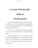 Các bước triển khai BSC (Phần 4)