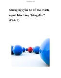 Những nguyên tắc để trở thành người bán hàng 'hàng đầu'