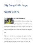 Xây Dựng Chiến Lược Quảng Cáo