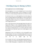 Chủ động trong các thương vụ M&A