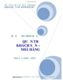 Quản trị nhà hàng khách sạn