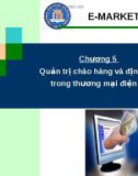 E-MARKETING: Chương 5 Quản trị chào hàng và định giá trong thương mại điện tử