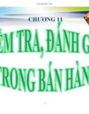 Bài giảng Quản trị bán hàng: Chương 11 - Nguyễn Khánh Trung