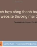 Tích hợp cổng thanh toán cho website Thương mai điện tử