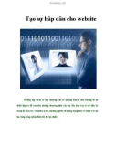 Tạo sự hấp dẫn cho website