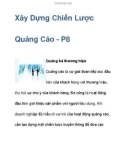 Xây Dựng Chiến Lược Quảng Cáo - P8