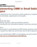 CMMI in Small company PHẦN 2