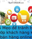 5 mẹo để tránh bị cướp khách khi bán hàng online