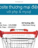 Website thương mại điện tử với php & mysql