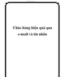 Chào hàng hiệu quả qua e-mail và tin nhắn