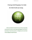 Chương trình Shopping Cart dành cho kinh doanh qua mạng