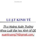 Bài giảng môm luật kinh tế