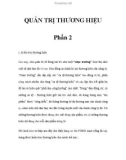 QUẢN TRỊ THƯƠNG HIỆU - Phần 2