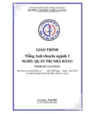 Giáo trình Tiếng Anh chuyên ngành 1 (Nghề: Quản trị nhà hàng - Trình độ Cao đẳng) - Trường Cao đẳng Nghề An Giang