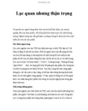 Lạc quan nhưng thận trọng