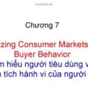 Chương 7: Tìm hiểu người tiêu dùng và Phân tích hành vi của người mua