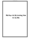 Bài học từ thị trường bán lẻ Ấn Độ