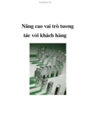 Nâng cao vai trò tương tác với khách hàng