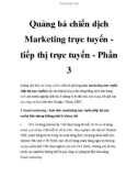 Quảng bá chiến dịch Marketing trực tuyến tiếp thị trực tuyến - Phần 3