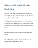 Chiến lược lôi kéo và giữ chân khách hàng