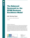 The Balanced Scorecard vs. the EFQM Business Excellence Model